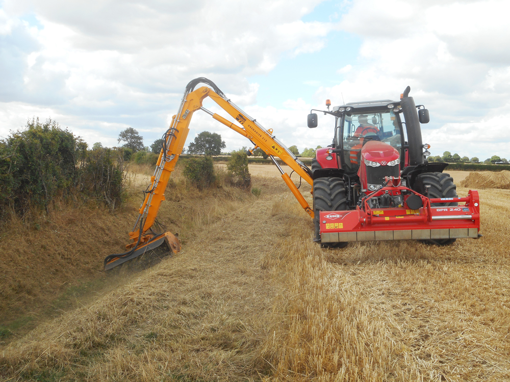 Tractor-&-flail-Reepham-Brook